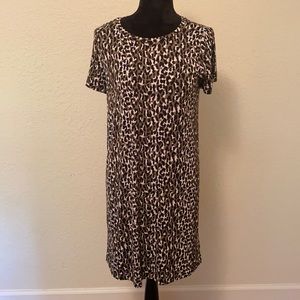 Michael Kors Leopard T-shirt Dress
